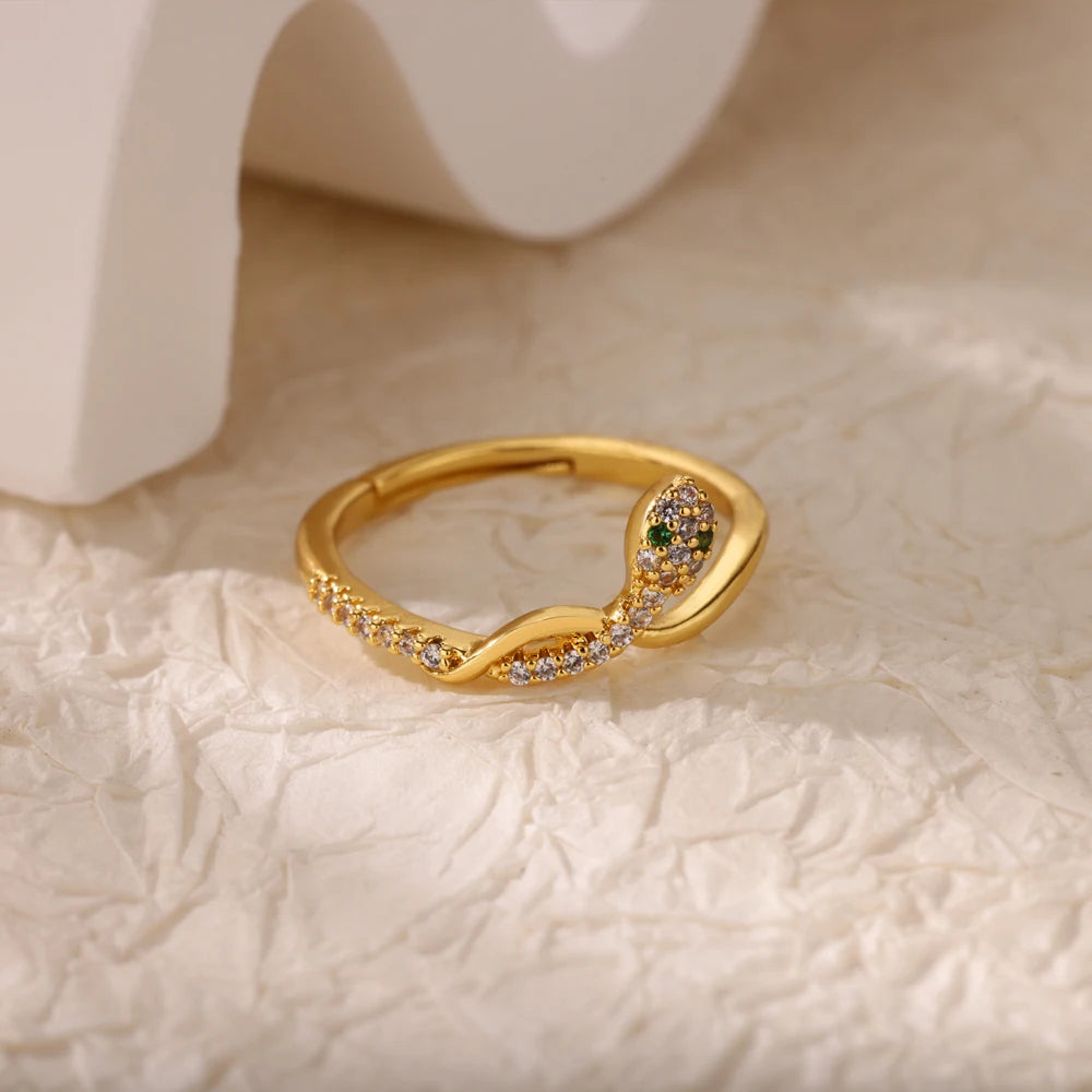 Luxury Aesthetic Zircon Ring – Women’s Adjustable Jewelry