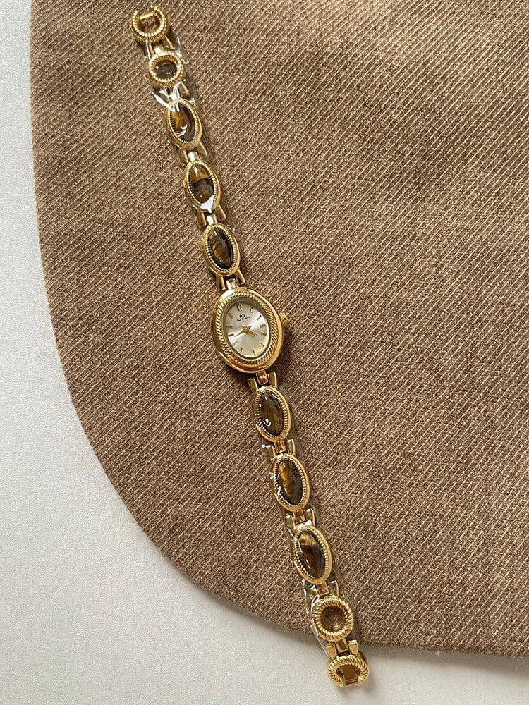 Luxury Jade Quartz Watch