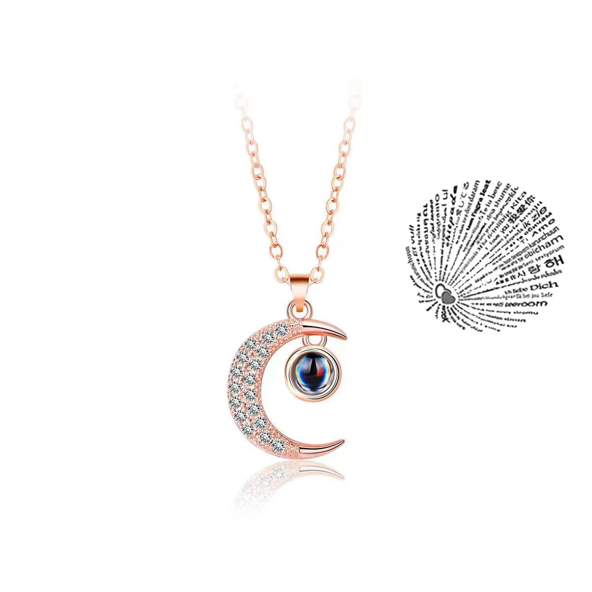 Elegant Love Projection Necklace – Timeless Romantic Jewelry Gift