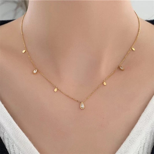 Water droplet Necklace  