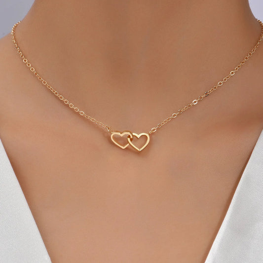 Intertwined Hearts Love Necklace