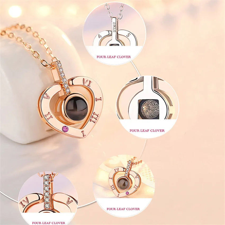 Elegant Love Projection Necklace – Timeless Romantic Jewelry Gift