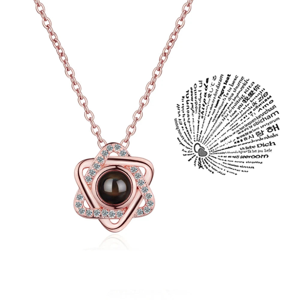Elegant Love Projection Necklace – Timeless Romantic Jewelry Gift